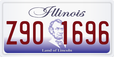IL license plate Z901696