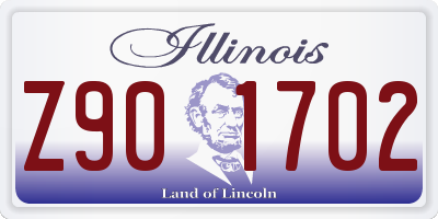 IL license plate Z901702