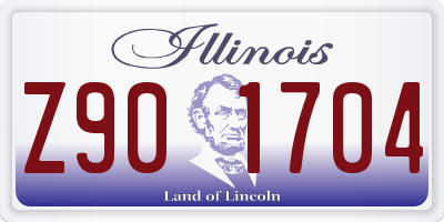 IL license plate Z901704