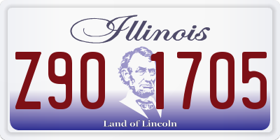 IL license plate Z901705