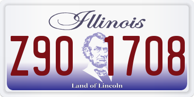 IL license plate Z901708
