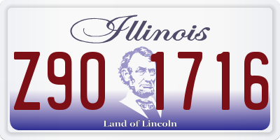 IL license plate Z901716