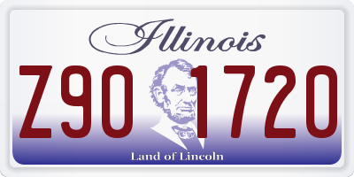 IL license plate Z901720
