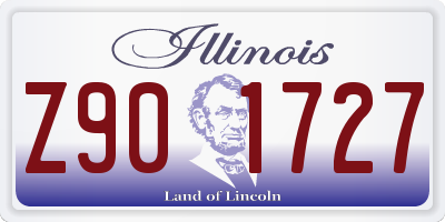 IL license plate Z901727