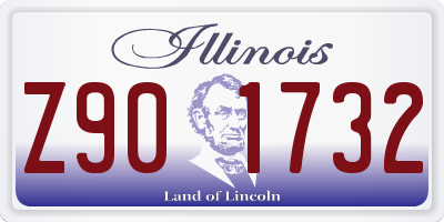 IL license plate Z901732
