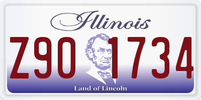 IL license plate Z901734