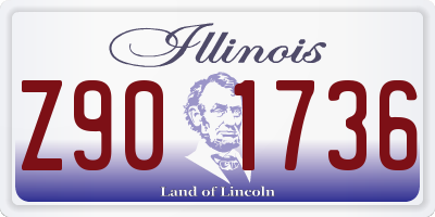 IL license plate Z901736