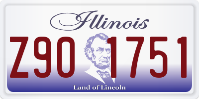 IL license plate Z901751