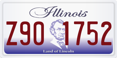 IL license plate Z901752