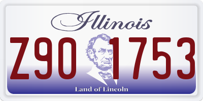 IL license plate Z901753