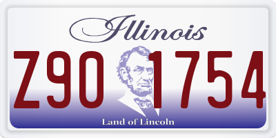 IL license plate Z901754