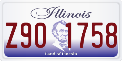 IL license plate Z901758