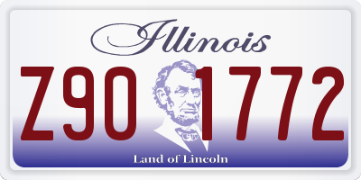 IL license plate Z901772