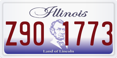 IL license plate Z901773