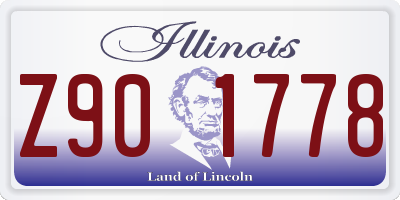 IL license plate Z901778