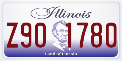 IL license plate Z901780