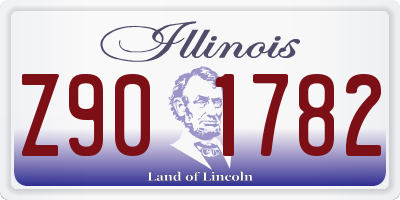 IL license plate Z901782