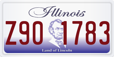 IL license plate Z901783