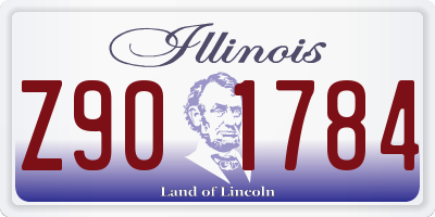 IL license plate Z901784