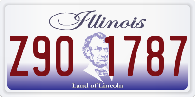 IL license plate Z901787
