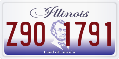 IL license plate Z901791