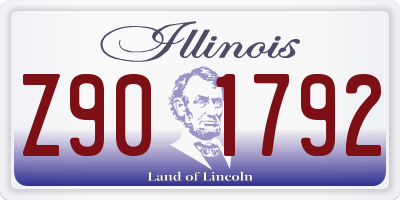 IL license plate Z901792
