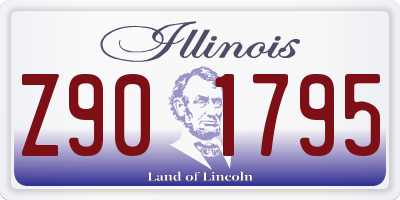 IL license plate Z901795