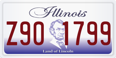 IL license plate Z901799