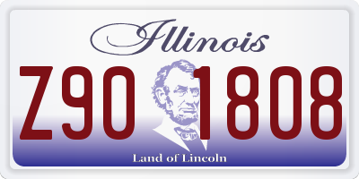 IL license plate Z901808