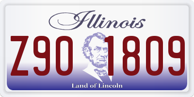 IL license plate Z901809