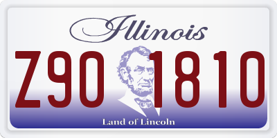IL license plate Z901810