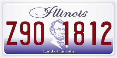 IL license plate Z901812