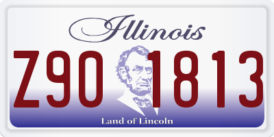 IL license plate Z901813
