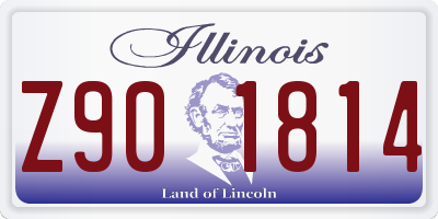 IL license plate Z901814