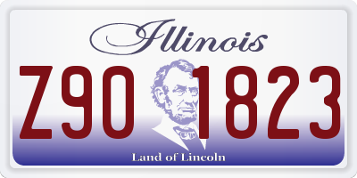 IL license plate Z901823