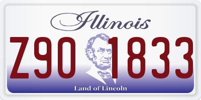 IL license plate Z901833