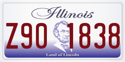 IL license plate Z901838
