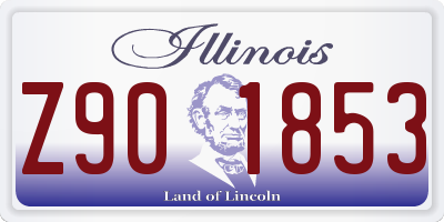 IL license plate Z901853