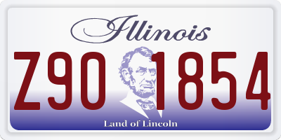 IL license plate Z901854