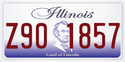 IL license plate Z901857