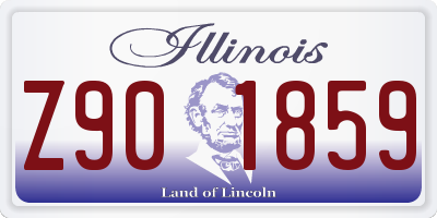 IL license plate Z901859