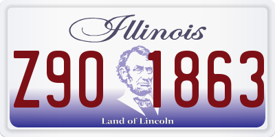 IL license plate Z901863