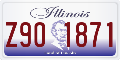 IL license plate Z901871