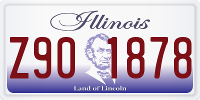 IL license plate Z901878