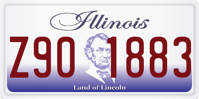 IL license plate Z901883
