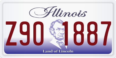 IL license plate Z901887