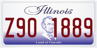 IL license plate Z901889