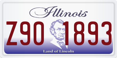 IL license plate Z901893