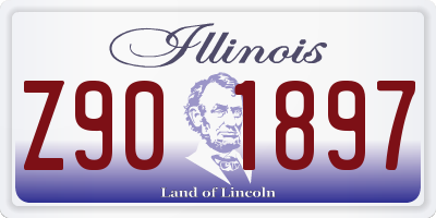 IL license plate Z901897