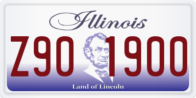 IL license plate Z901900